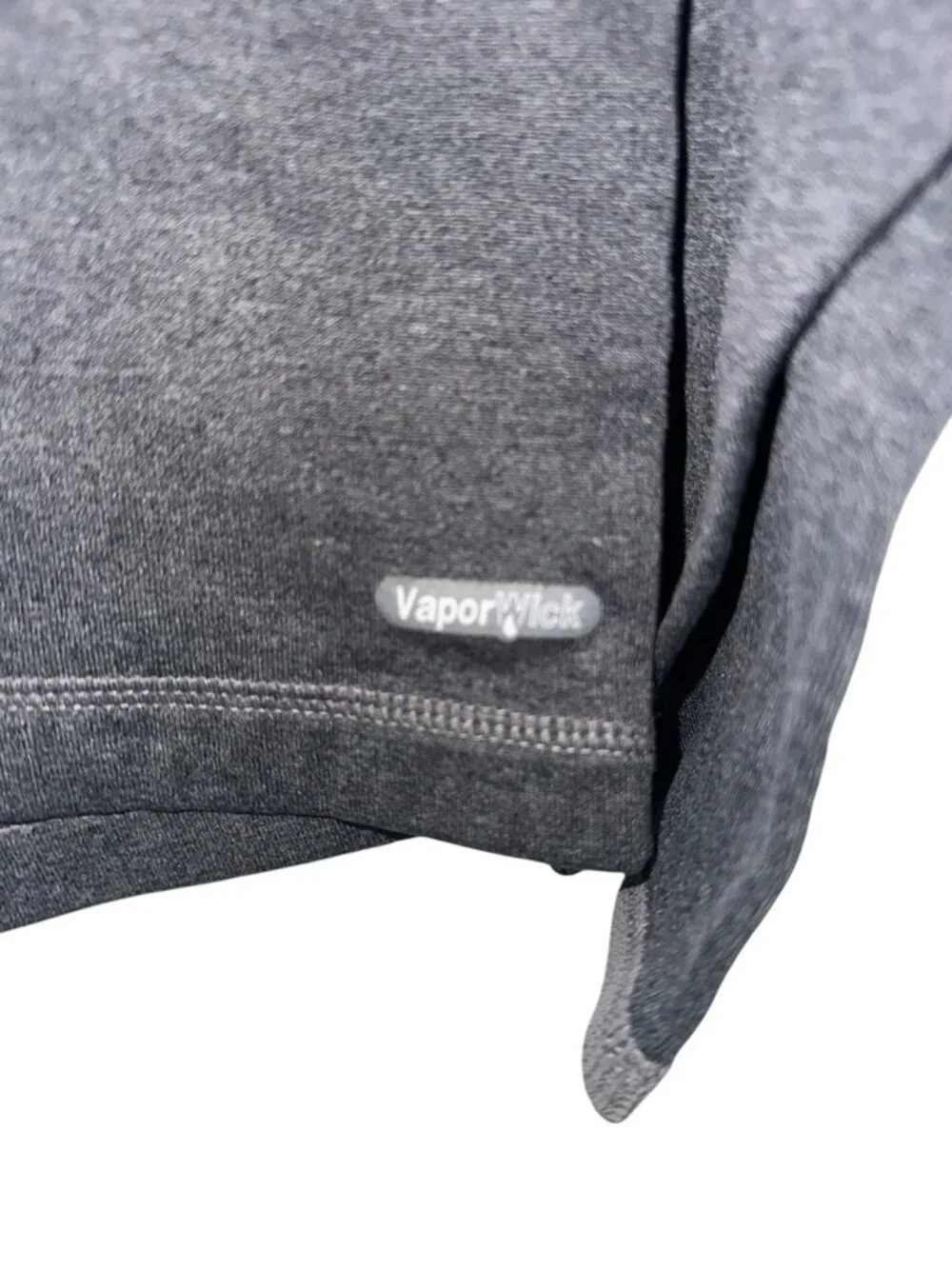 North Face Mens Long Sleeve Vapor Wick Base Layer Shirt Sz M Gray Knit
